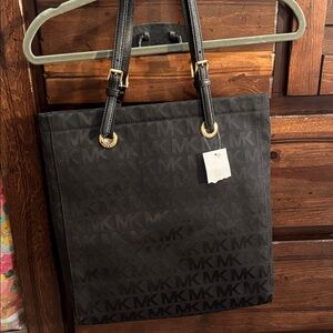 Michael Kors Black Logo Tote